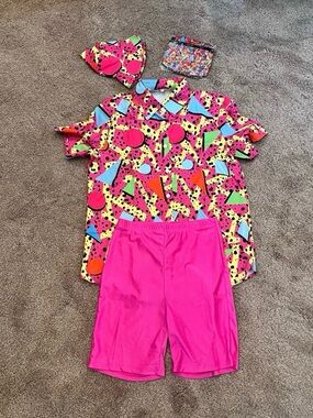 80s 90s Outfit for Women’s Hip Hop Costume Size